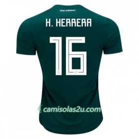 Camisolas de Futebol México H.Herrera 16 Equipamento Principal Copa do Mundo 2018 Manga Curta